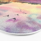 Provence Lavender Field at Sunset Bath Mat Gallery Image 3