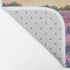 Provence Lavender Field at Sunset Bath Mat Gallery Image 2