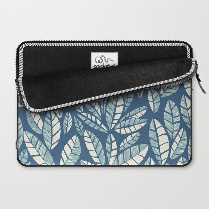 Wildlife Safari Laeves blue Laptop Sleeve Gallery Image 2