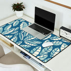 Wildlife Safari Laeves blue Desk Mat Gallery Image 2