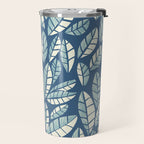 Wildlife Safari Laeves blue Travel Mug Gallery Image 2