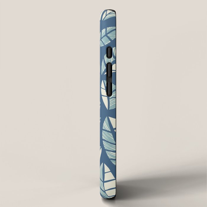 Wildlife Safari Laeves blue iPhone Case Gallery Image 2