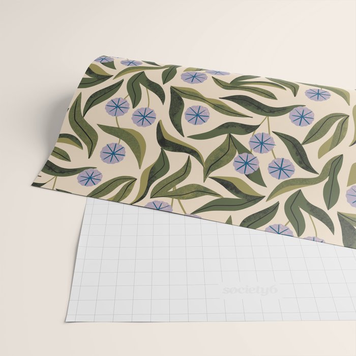 Periwinkle Plant Wrapping Paper Gallery Image 2