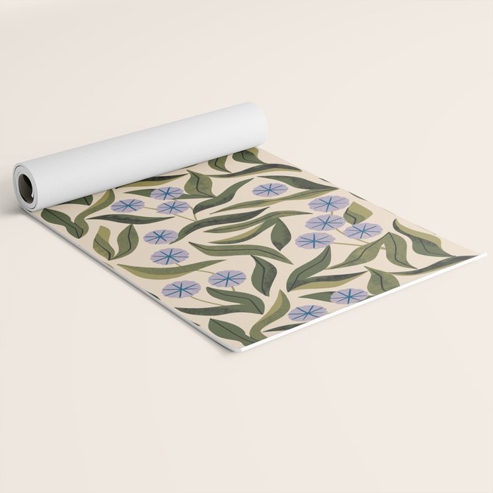Periwinkle Plant Yoga Mat Gallery Image 2