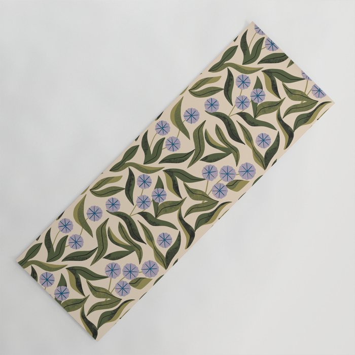 Periwinkle Plant Yoga Mat Gallery Image 1