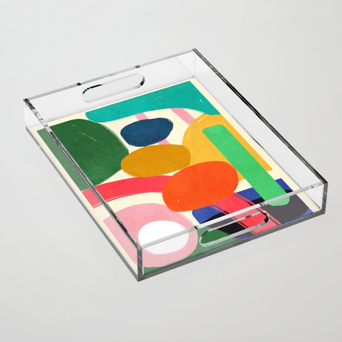 Modern Abstract Shape 01 Acrylic Tray Gallery Image 1
