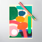 Modern Abstract Shape 01 Wrapping Paper Gallery Image 1