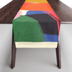 Modern Abstract Shape 01 Table Runner Gallery Image 1