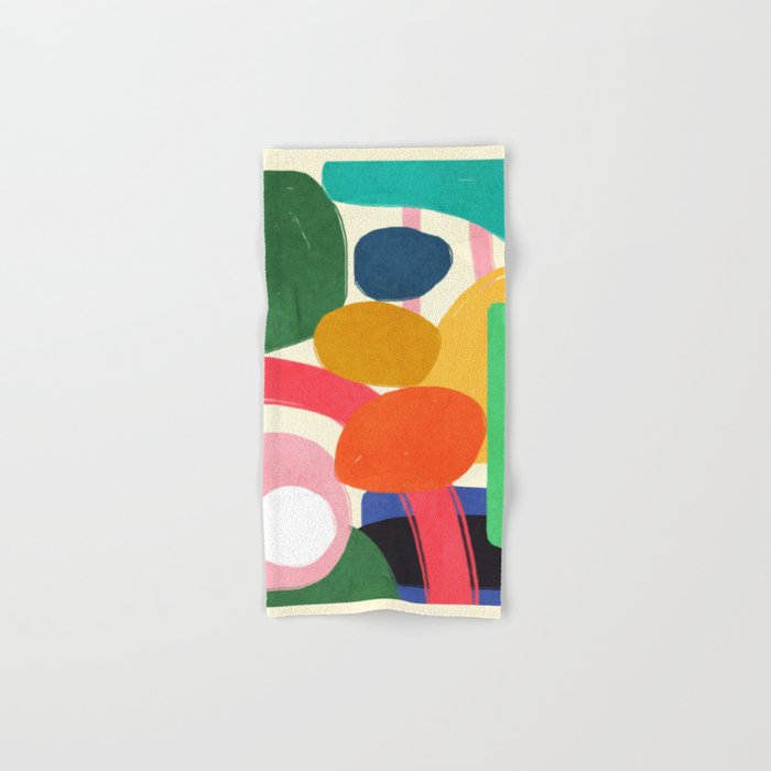 Modern Abstract Shape 01 Bath Towel Gallery Image 1