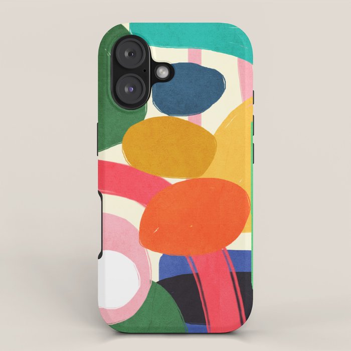 Modern Abstract Shape 01 iPhone Case Gallery Image 1