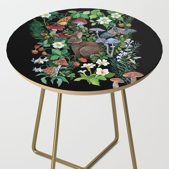 Rabbit and Strawberry Garden Side Table Gallery Image 2