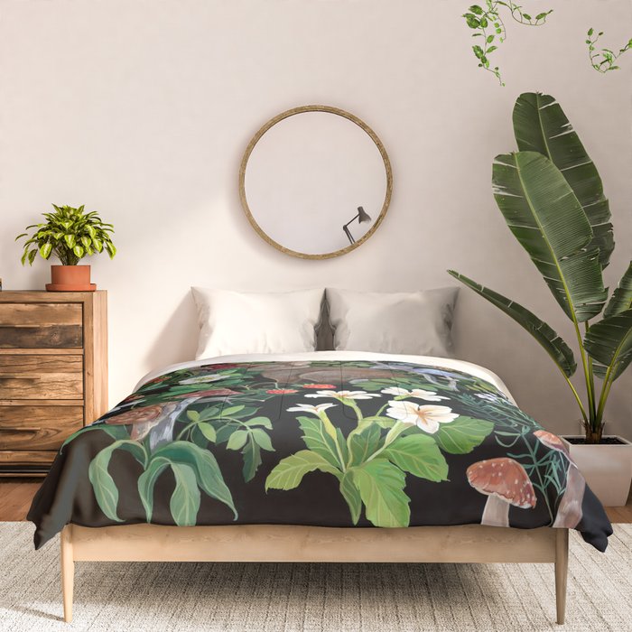 Rabbit and Strawberry Garden Comforter Gallery Image 3