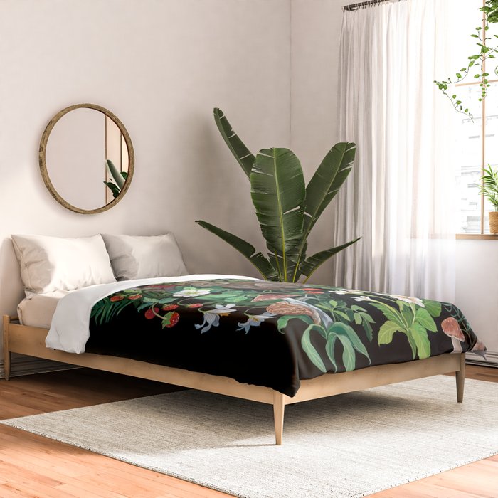 Rabbit and Strawberry Garden Comforter Gallery Image 2