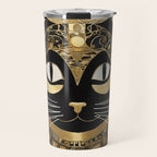 Klimt Cat in Egyptian Costume Travel Mug Gallery Image 1