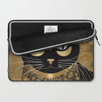 Klimt Cat in Egyptian Costume Laptop Sleeve Gallery Image 2