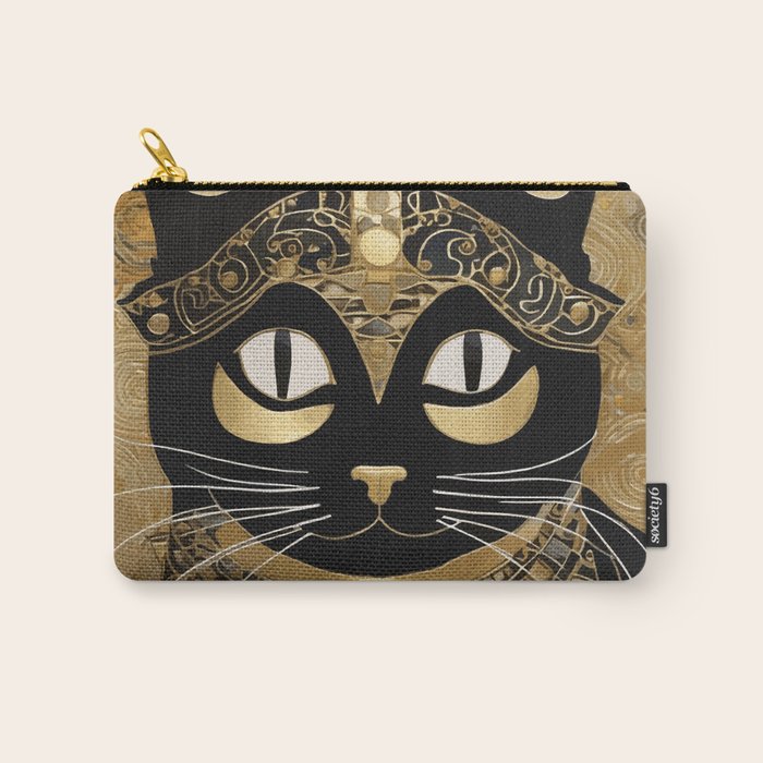 Klimt Cat in Egyptian Costume Carry All Pouch Gallery Image 1