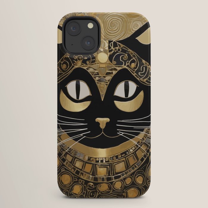 Klimt Cat in Egyptian Costume iPhone Case Gallery Image 26