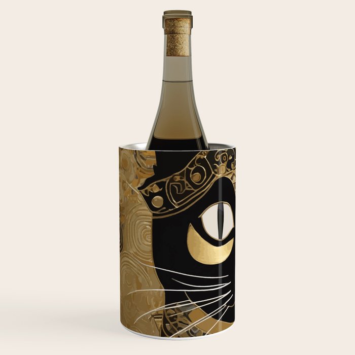 Klimt Cat in Egyptian Costume Wine Chiller Gallery Image 2
