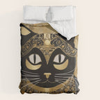 Klimt Cat in Egyptian Costume Duvet Cover Gallery Image 6
