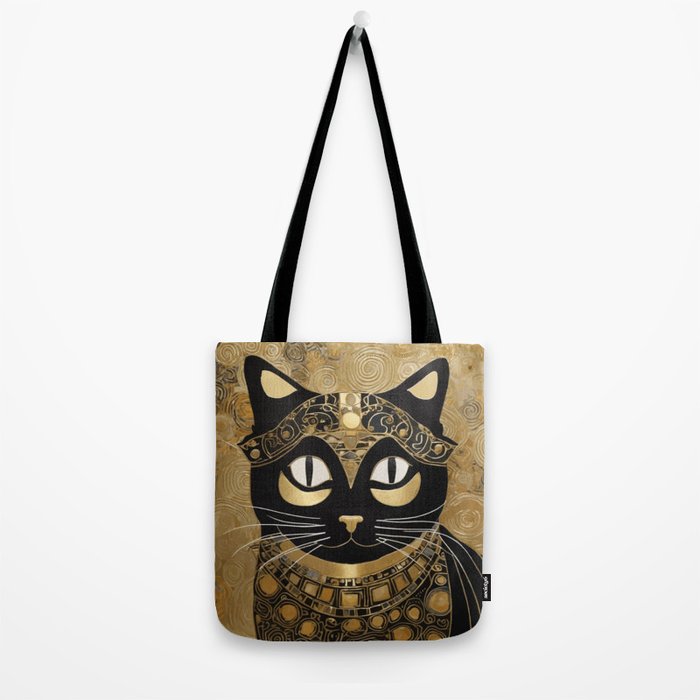 Klimt Cat in Egyptian Costume Tote Bag Gallery Image 2