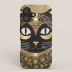 Klimt Cat in Egyptian Costume iPhone Case Gallery Image 1