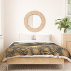 Klimt Cat in Egyptian Costume Duvet Cover Gallery Image 3