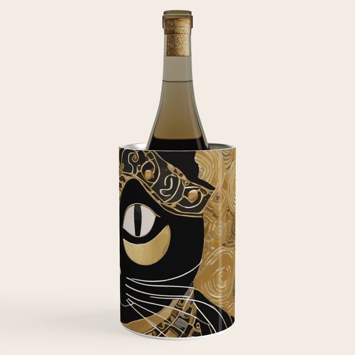 Klimt Cat in Egyptian Costume Wine Chiller Gallery Image 3