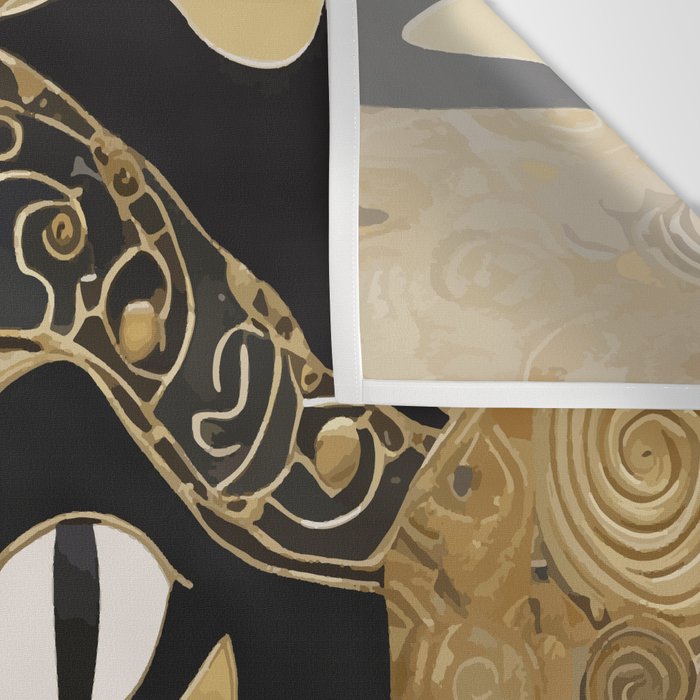 Klimt Cat in Egyptian Costume Wall Tapestry Gallery Image 3