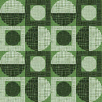 Retro Texture Geometric Squares And Circles Pattern No 5 Sage Green Black White Coffee Mug Gallery Image 2