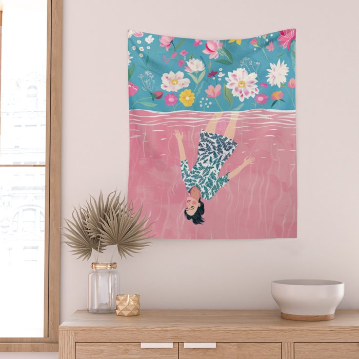 In the Garden of Her Mind Wall Tapestry Gallery Image 2