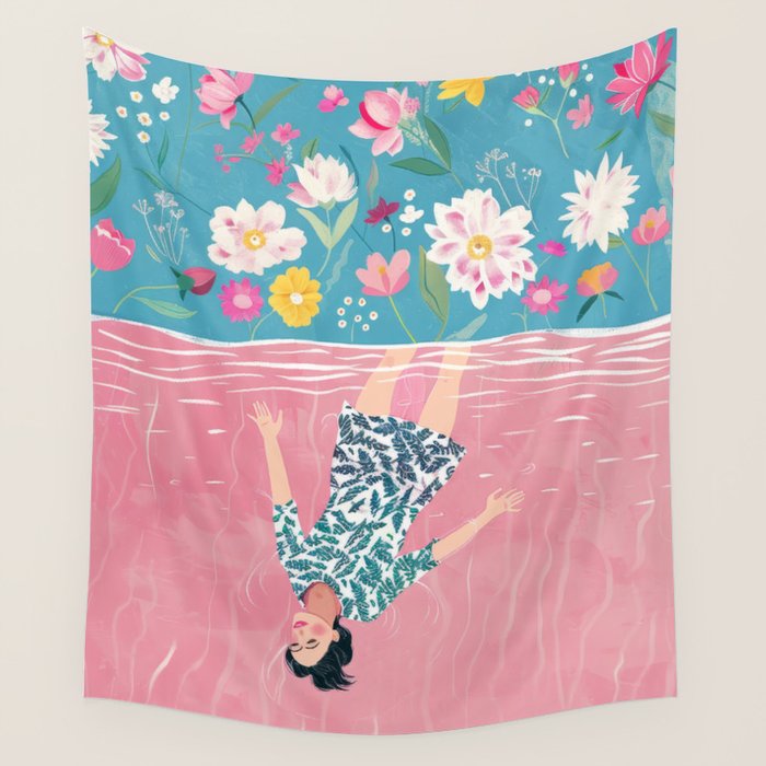 In the Garden of Her Mind Wall Tapestry Gallery Image 4