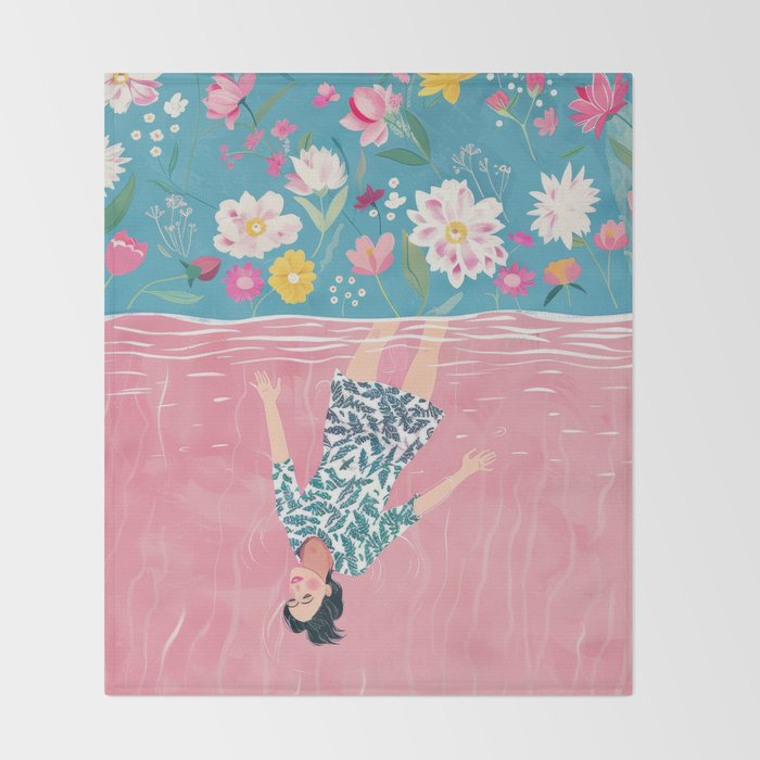 In the Garden of Her Mind Throw Blanket Gallery Image 2