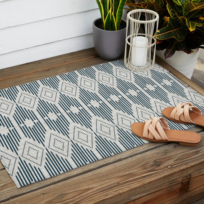 West End - Linen Outdoor Rug Gallery Image 2