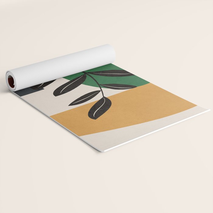 Modern Abstract Minimal Shapes Branches Art 5 Yoga Mat Gallery Image 2