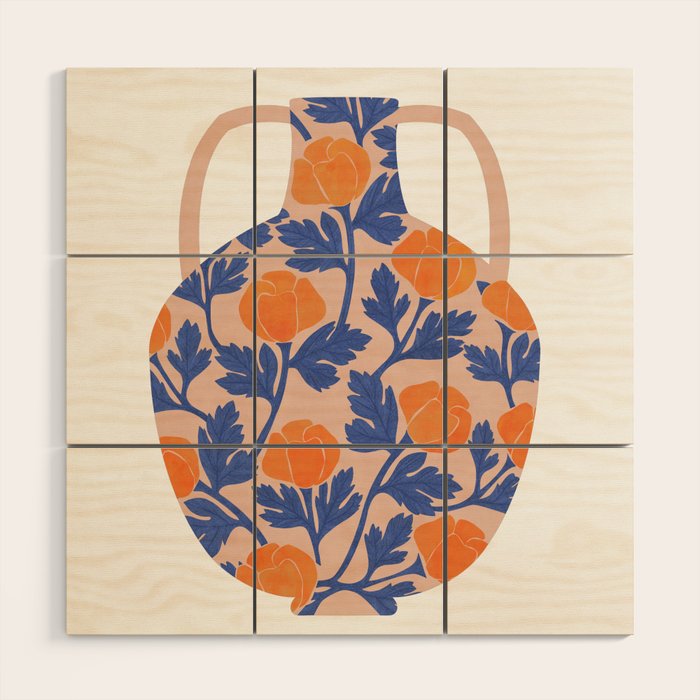 Vase and roses collection Wood Wall Art Gallery Image 1