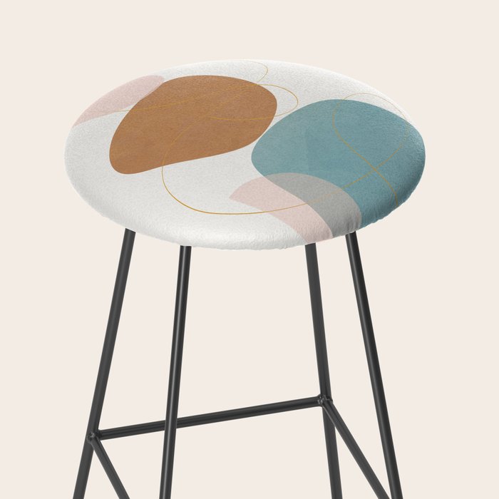 Soft Abstract Shapes 11 Stool Gallery Image 2