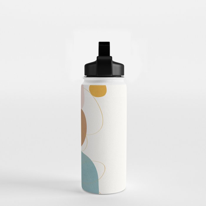 Soft Abstract Shapes 11 Water Bottle Gallery Image 2