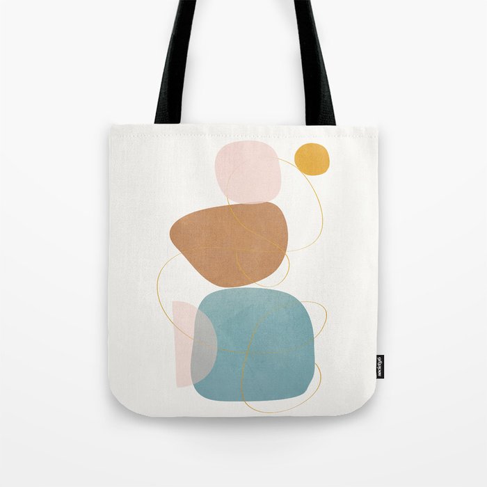 Soft Abstract Shapes 11 Tote Bag Gallery Image 1