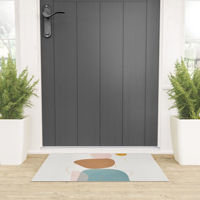 Soft Abstract Shapes 11 Welcome Mat Gallery Image 3