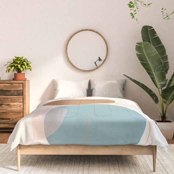 Soft Abstract Shapes 11 Comforter Gallery Image 3