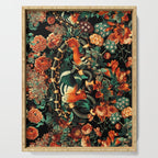 Birds and Snake Floral Pattern Serving Tray Gallery Image 1