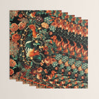 Birds and Snake Floral Pattern Wrapping Paper Gallery Image 3