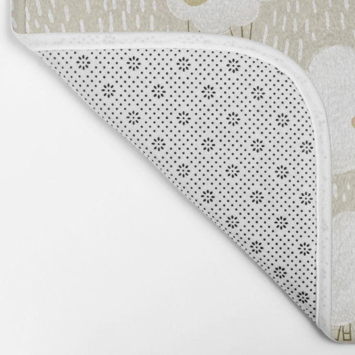 Cute Fluffy Sheep Pattern Bath Mat Gallery Image 2