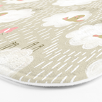 Cute Fluffy Sheep Pattern Bath Mat Gallery Image 3