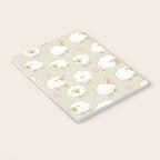 Cute Fluffy Sheep Pattern Notebook Gallery Image 3