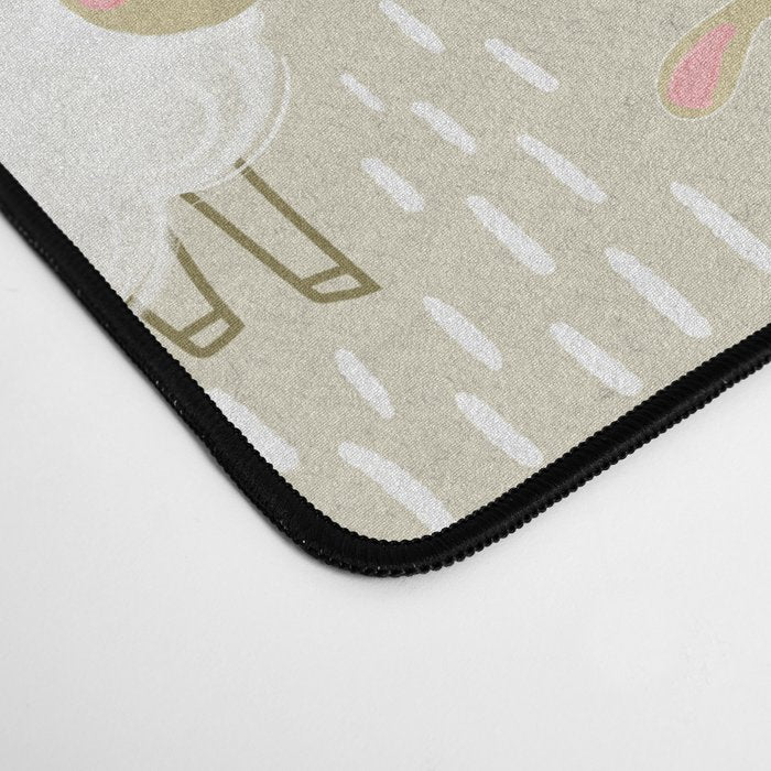 Cute Fluffy Sheep Pattern Desk Mat Gallery Image 4