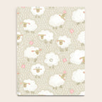 Cute Fluffy Sheep Pattern Notebook Gallery Image 4