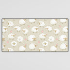Cute Fluffy Sheep Pattern Desk Mat Gallery Image 3