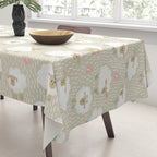 Cute Fluffy Sheep Pattern Tablecloth Gallery Image 3