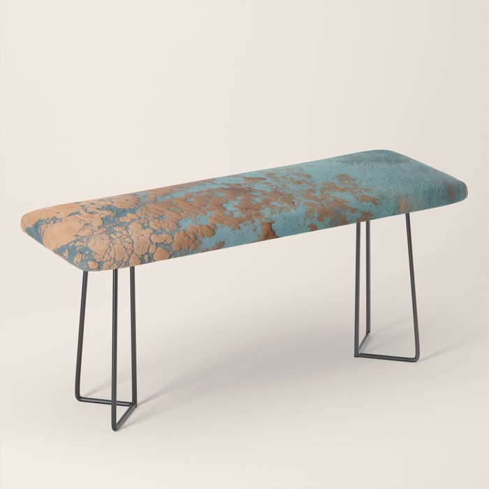 Tarnished in Teal and Copper Rust Bench Gallery Image 1